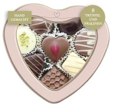 Lauensteiner Pralinenherz mit persönlicher Nachricht